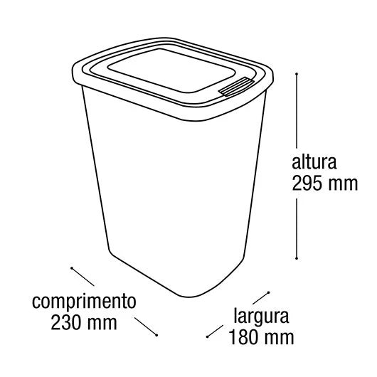 Lixeira Cesto Inox Metalizado 09 Litros Com Tampa Click Label Vermelho Rose Gold Banheiro Cozinha