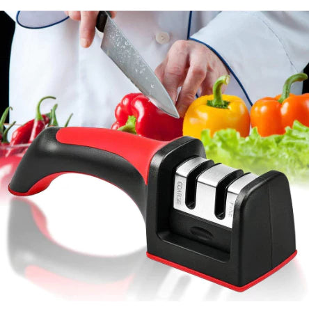 1/3/5 Amolador Afiador De Facas Em Aço Inox Com 3 Afiadores Amolador De Facas Profissional Promoção