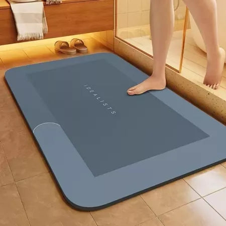Tapete Banheiro Antiderrapante Absorvente de Secagem Rápida entregar Cor e Estampas sortidos