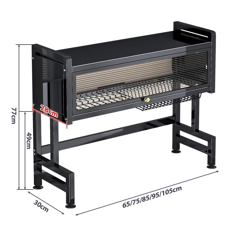 Escorredor De Louça Cozinha Suspensa Modula Autosustentavel Pia Rack Organizador De Pratos Estante De Asfalto Cor Preto