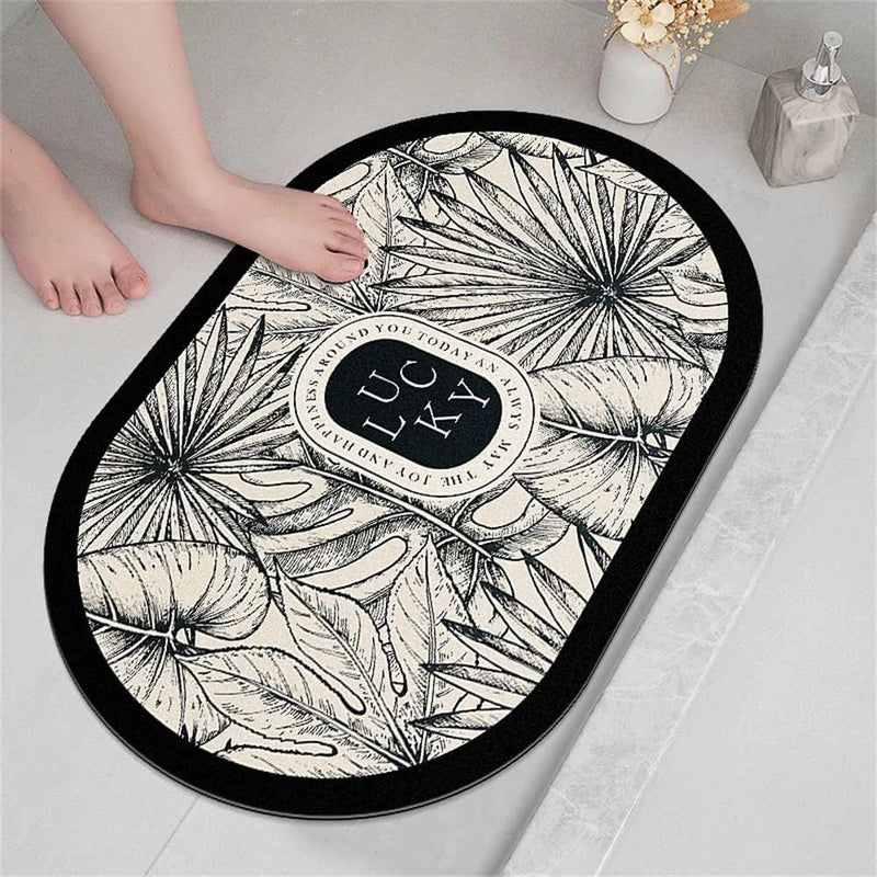 Tapete Banheiro Antiderrapante Absorvente de Secagem Rápida entregar Cor e Estampas sortidos